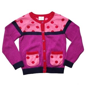 HANNA ANDERSSON Polka-dot Button-down Cardigan